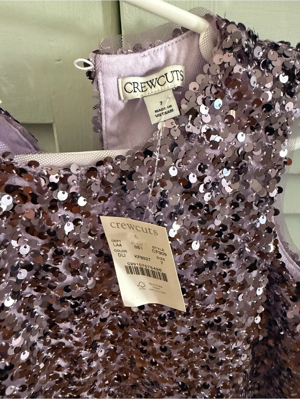 Crewcuts Lavender Sequin Dress